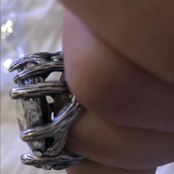 Custom ring with steel silver. Size 8 but it’s loose on me - Picture 8 of 11